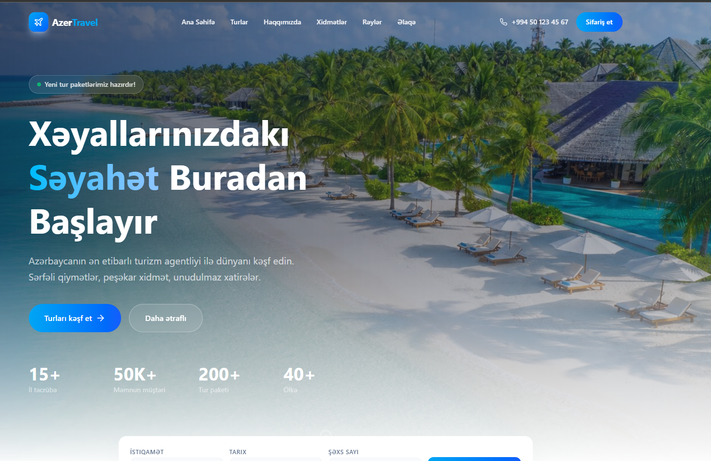 Turizm & Səyahət Dizaynı